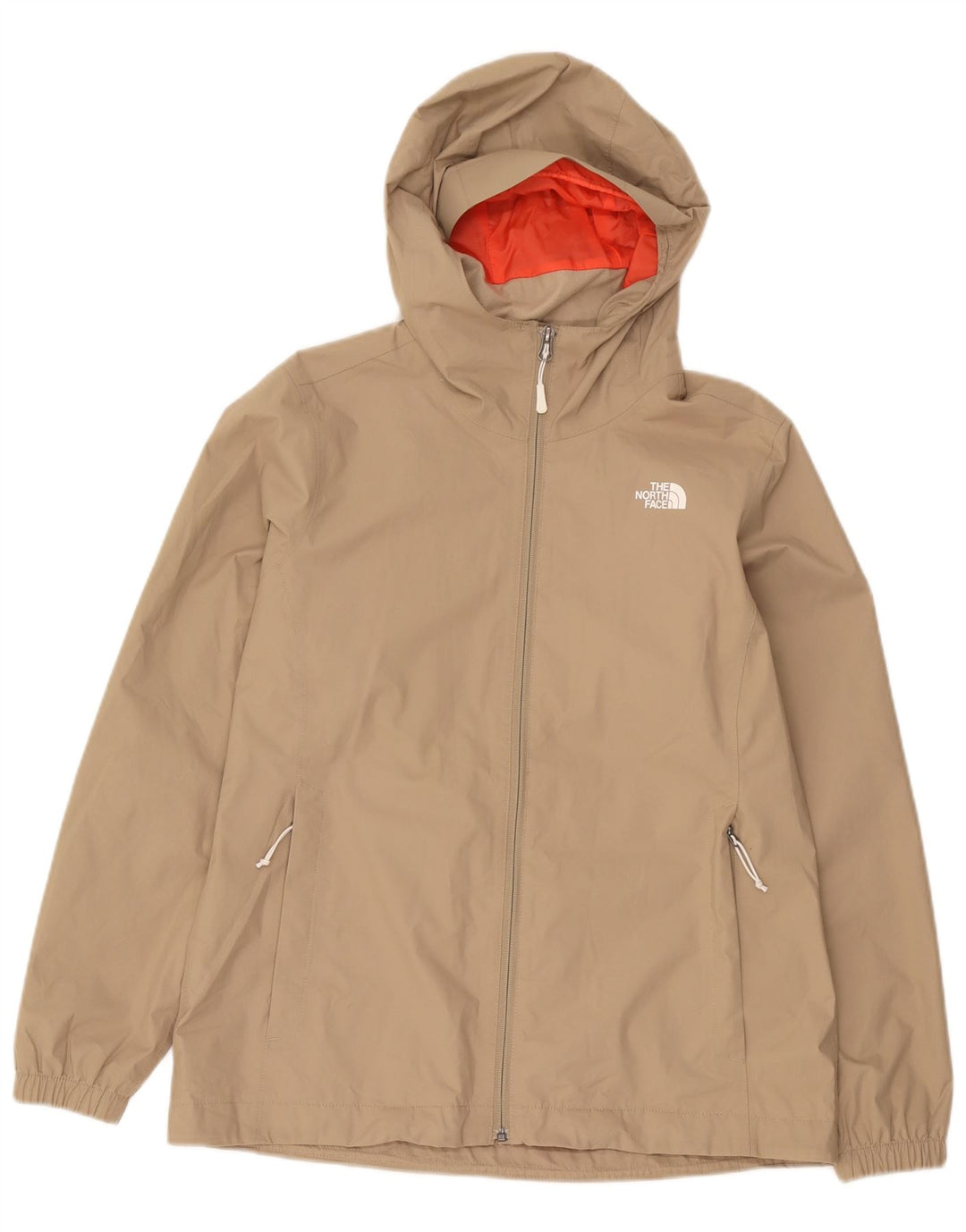 Jachetă de ploaie cu glugă pentru femei The North Face UK 14, mare, bej, poliester