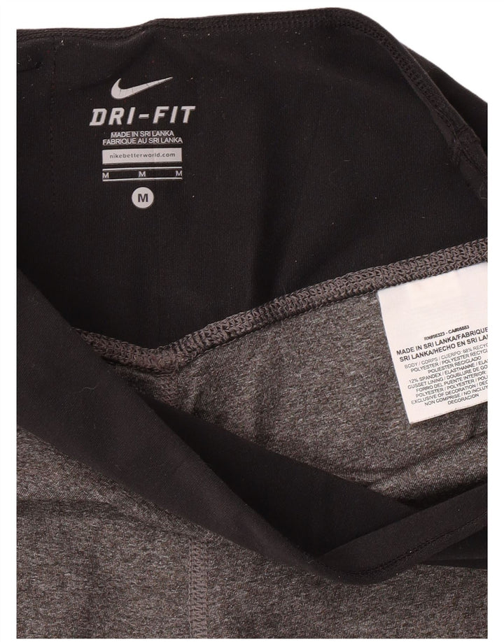 Leggings Dri Fit NIKE pentru femei UK 12, gri mediu, poliester color bloc