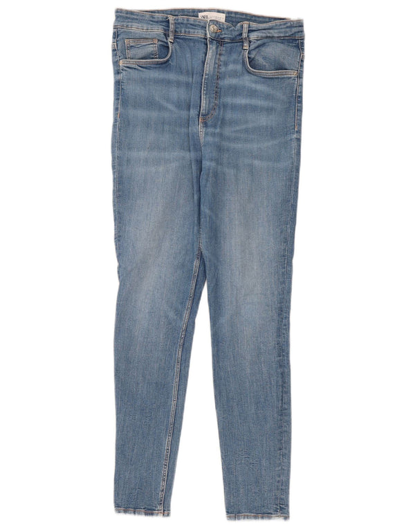 Blugi skinny pentru femei cu talie înaltă Zara EU 42 Large W32 L28 Blue