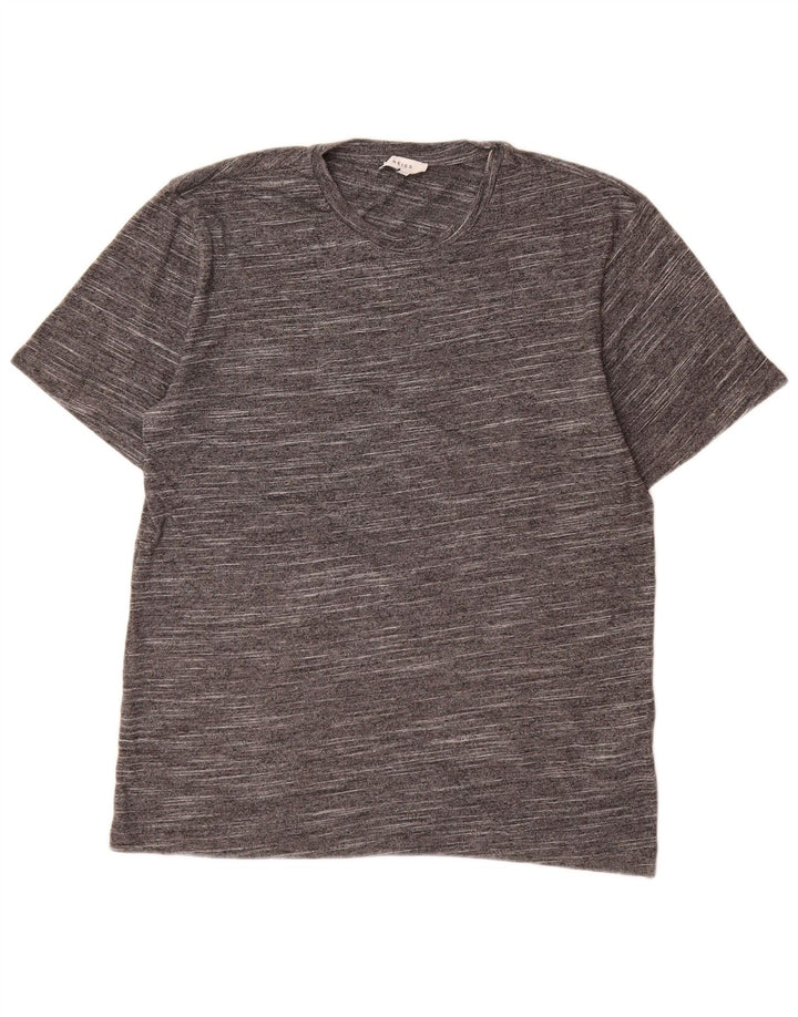 Tricou pentru bărbați Reiss Top din bumbac cu pete gri mediu