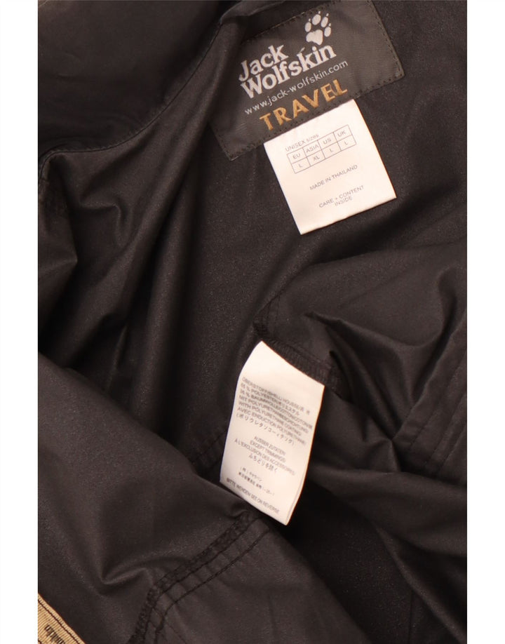 Jack Wolfskin Jachetă de ploaie pentru bărbați UK 40 Poliester negru mare