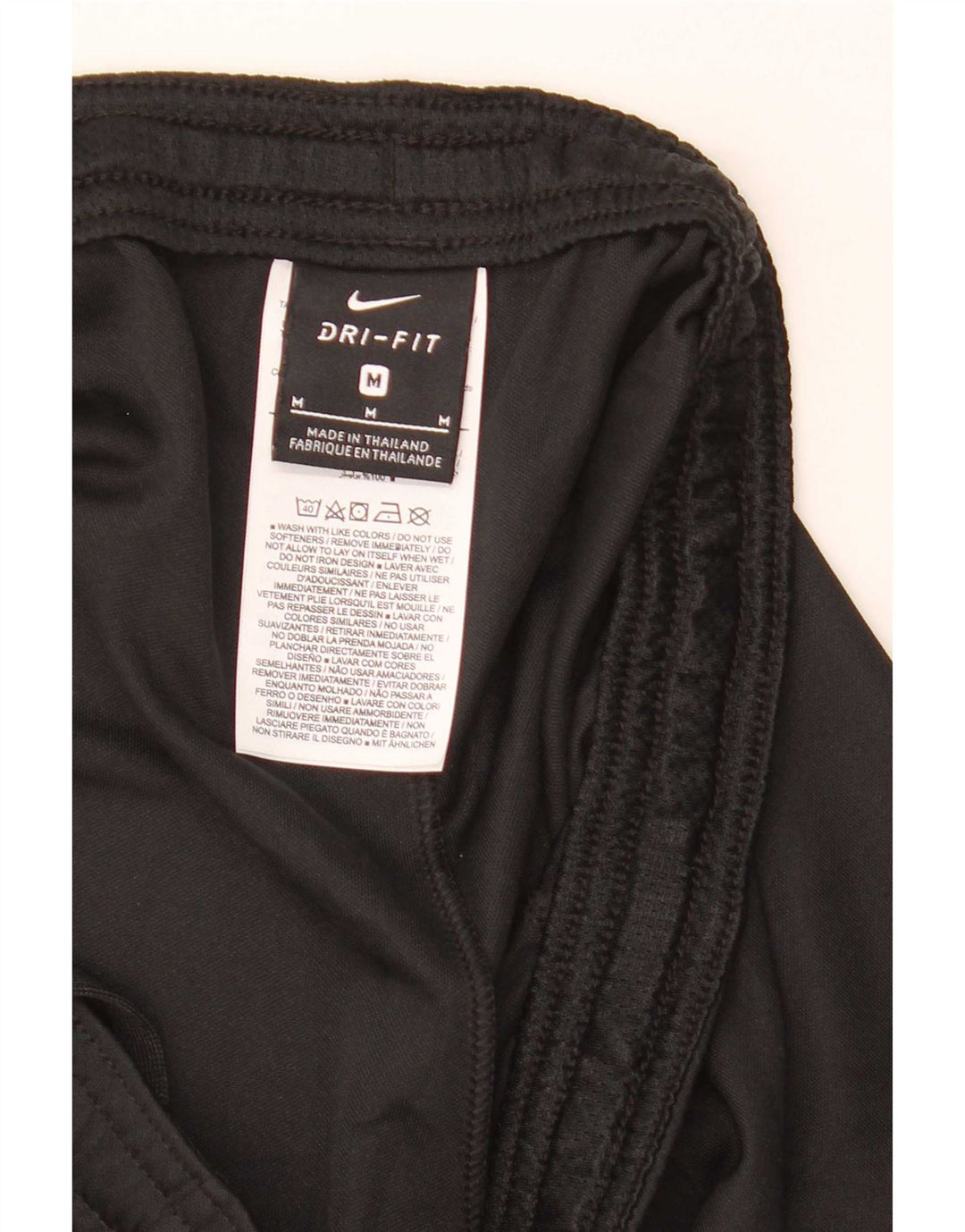 Pantaloni scurți sport Nike Dri Fit pentru femei UK 12 Medium Black Colorblock Poliester