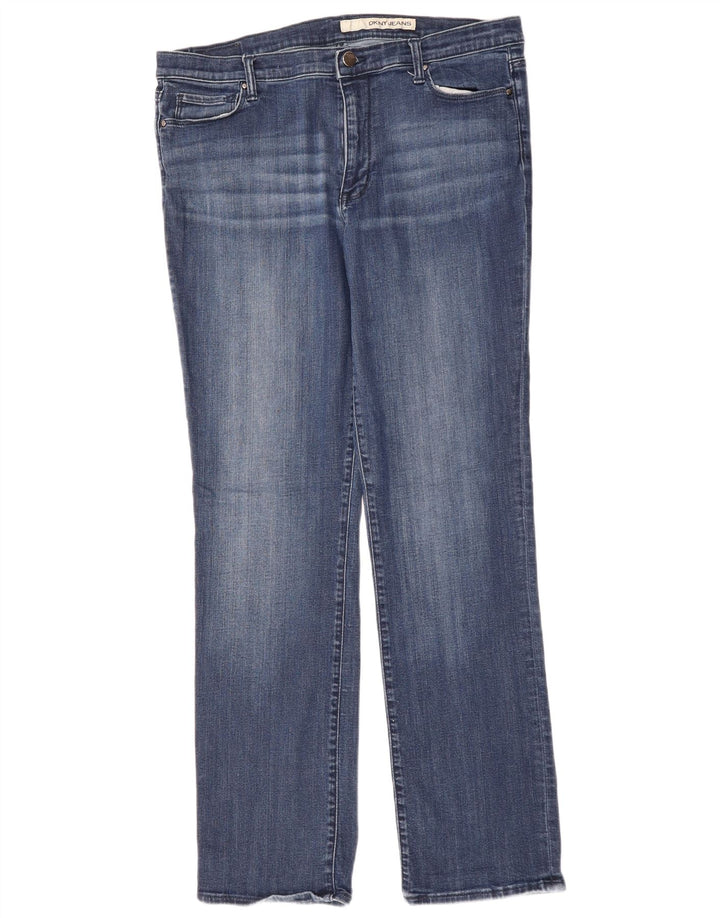 DKNY Blugi Drepți Femei L32 L32 Bumbac Albastru