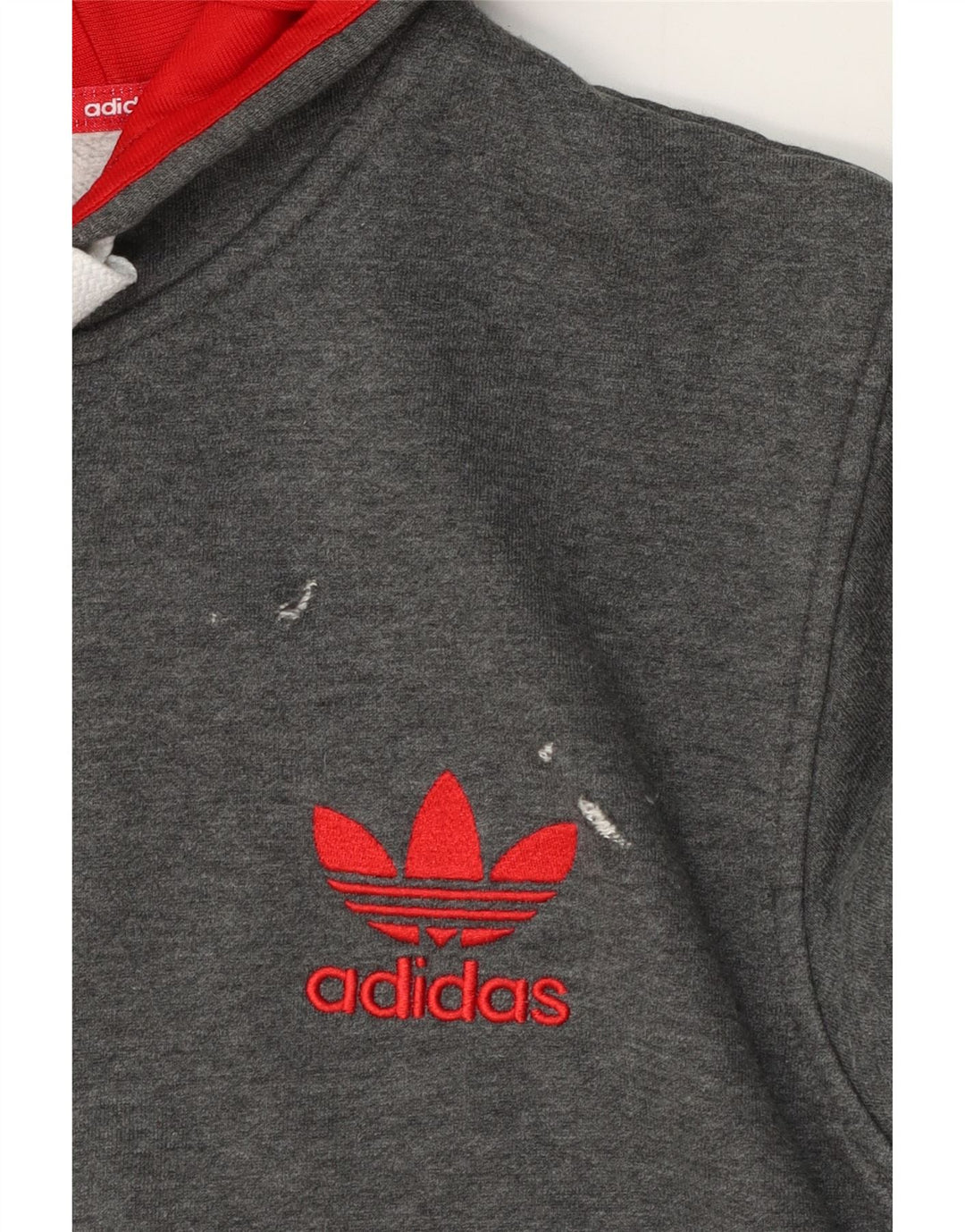 Pulover Adidas pentru bărbați, cu fermoar, bumbac mare, gri