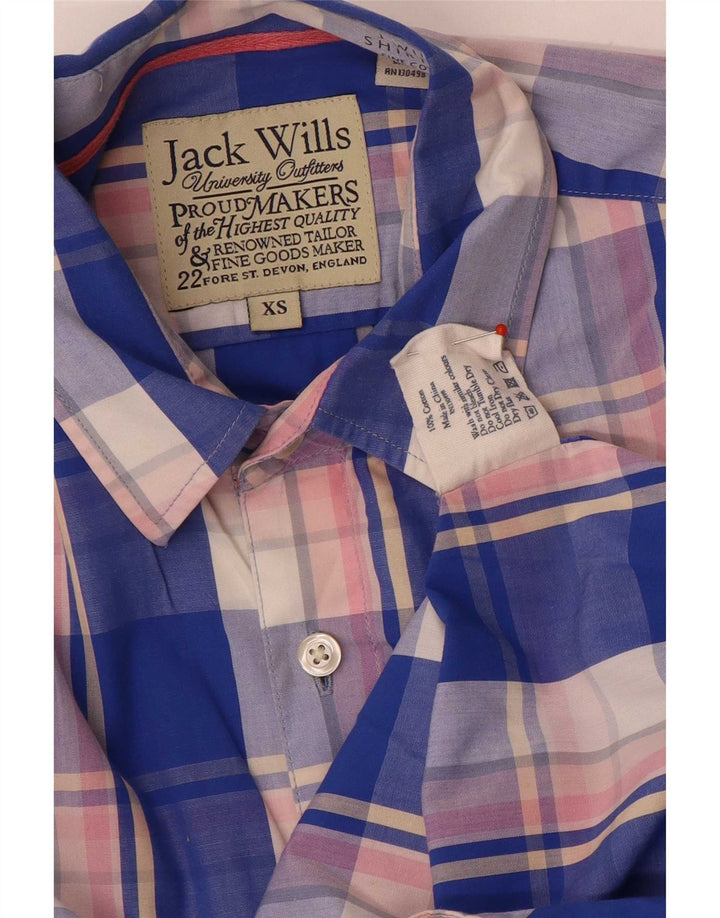 Cămașă pentru bărbați Jack Wills XS Blue Check Bumbac