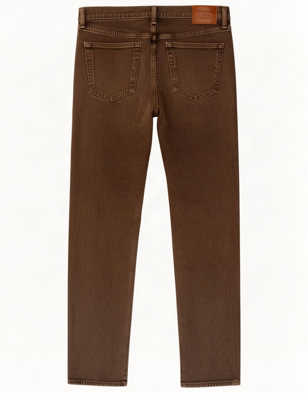 Abercrombie & Fitch Womens Slim Jeans W29 L30 Brown Cotton 90s