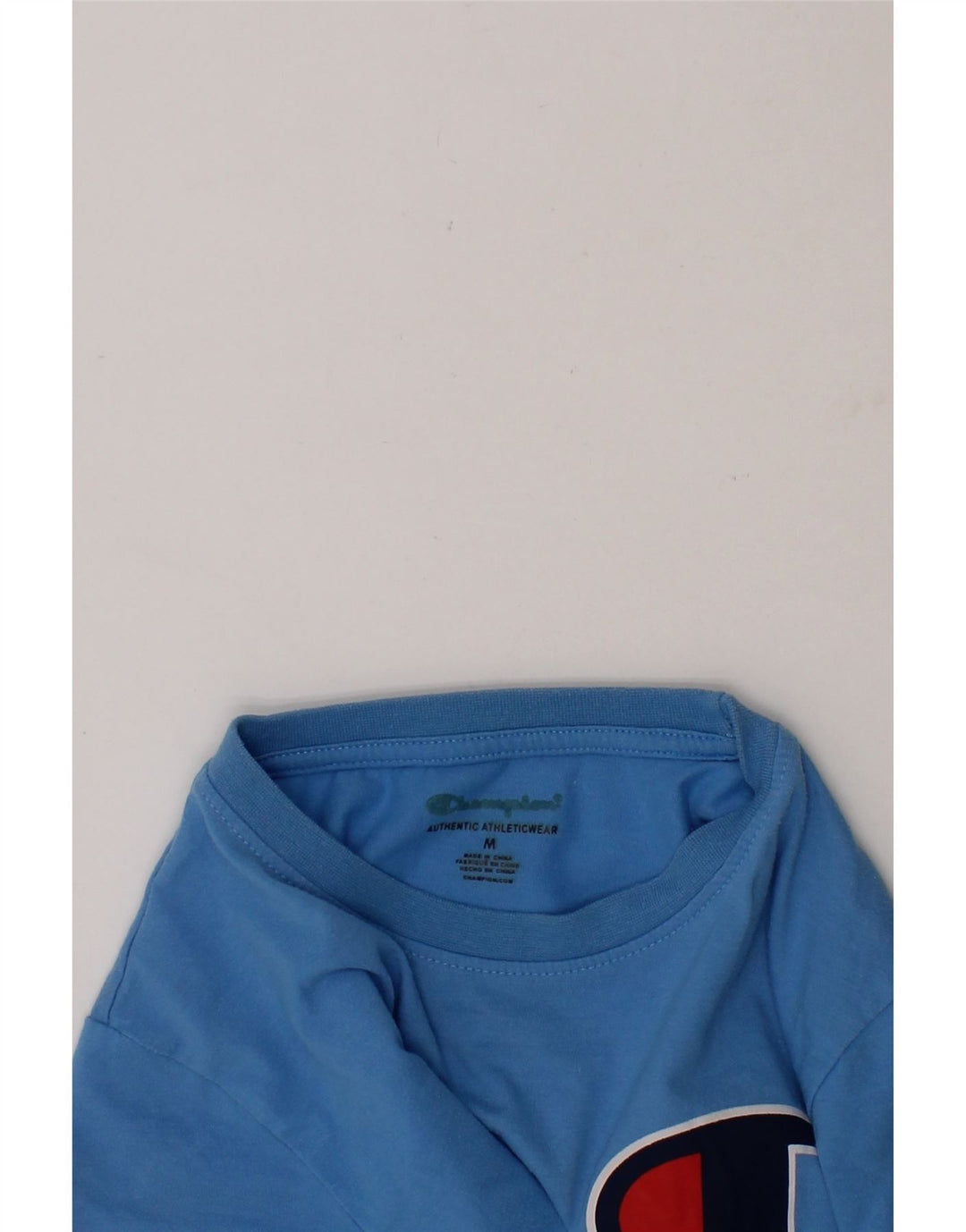 CHAMPION Boys Graphic T-Shirt Top 9-10 Years Medium Blue Cotton Vintage Champion and Second-Hand Champion from Messina Hembry 