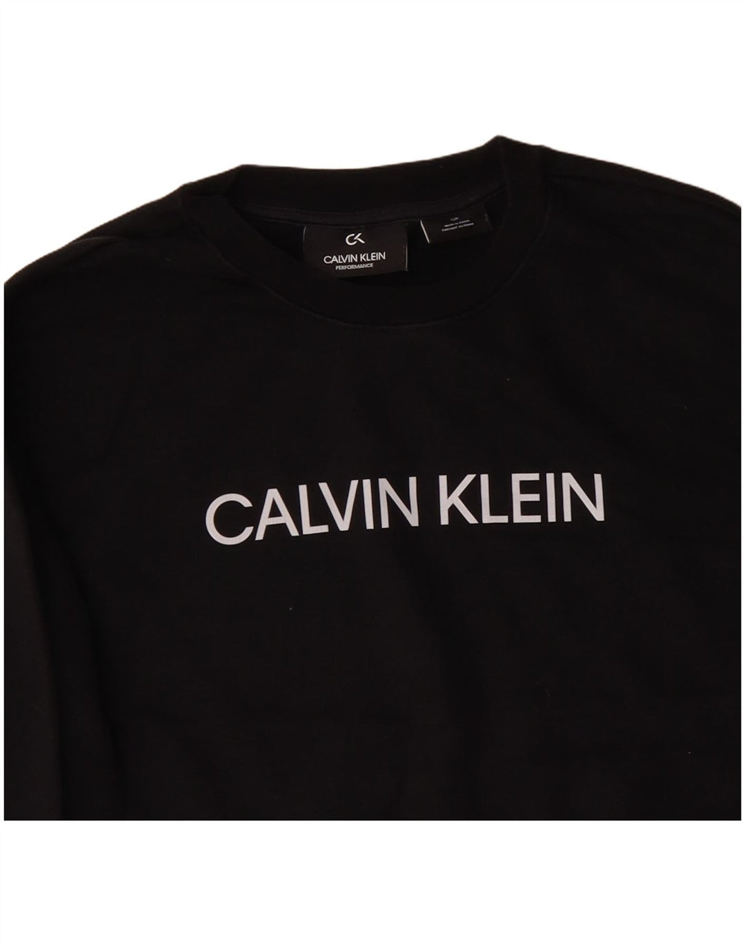 Calvin Klein Pulover oversized Crop pentru femei UK 10 Small Black