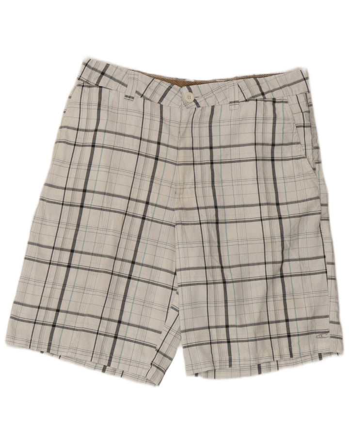 Pantaloni scurți chino pentru bărbați O'Neill W33 Poliester cu carouri albe medii
