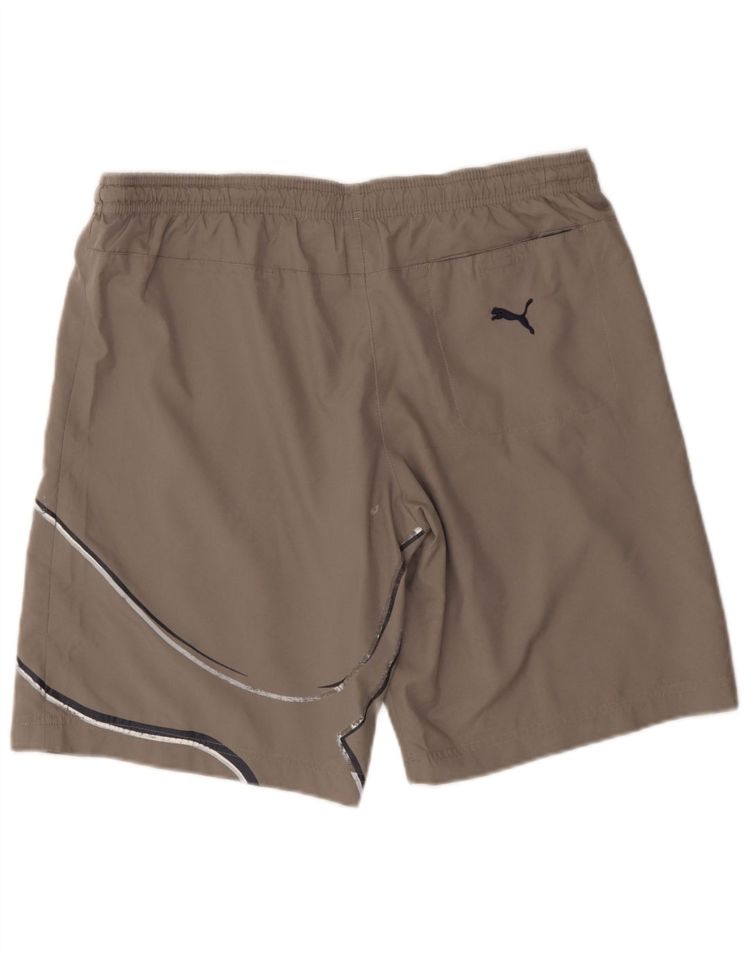 Pantaloni scurți sport grafic Puma pentru bărbați, maro mediu