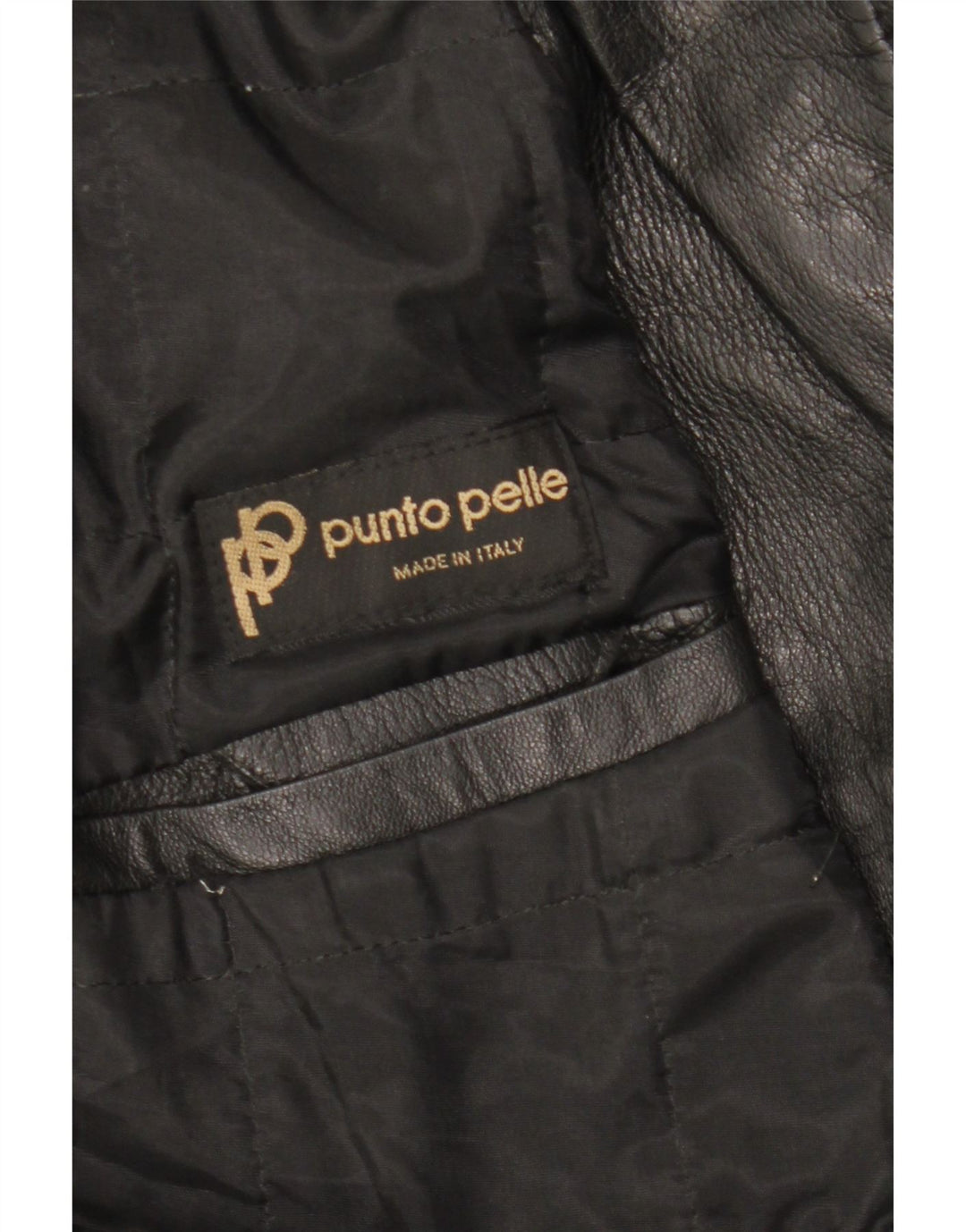 Jachetă de piele vintage pentru femei supradimensionată EU 40, piele medie neagră