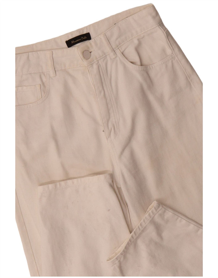 MASSIMO DUTTI Blugi conici pentru femei cu talie înaltă EU 36 XS W26 L28 alb