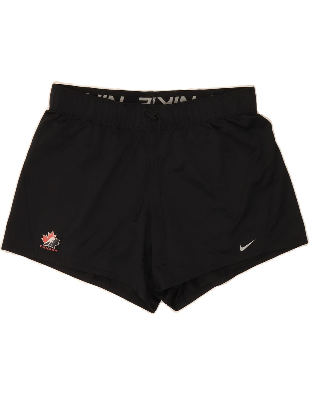 NIKE Womens Dri Fit Sport Shorts UK 16 Large Black Polyester Vintage Nike and Second-Hand Nike from Messina Hembry 
