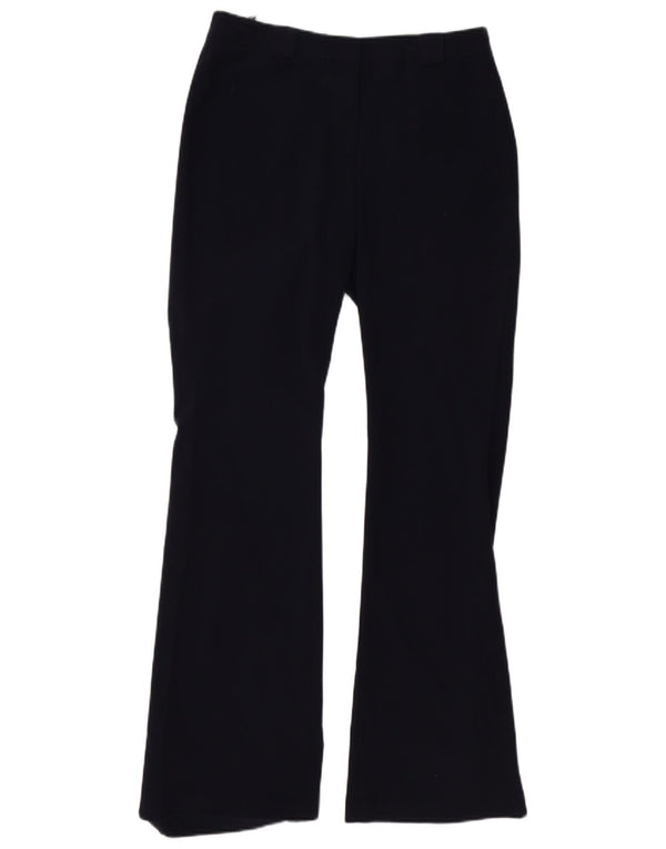 Marks & Spencer Pantaloni casual Flare pentru femei UK 10 Small W27 L32 Bleumarin