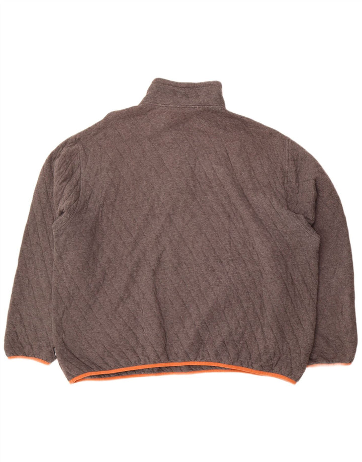 Pulover pentru bărbați Orvis, cu gât cu nasturi, bumbac gri 2XL