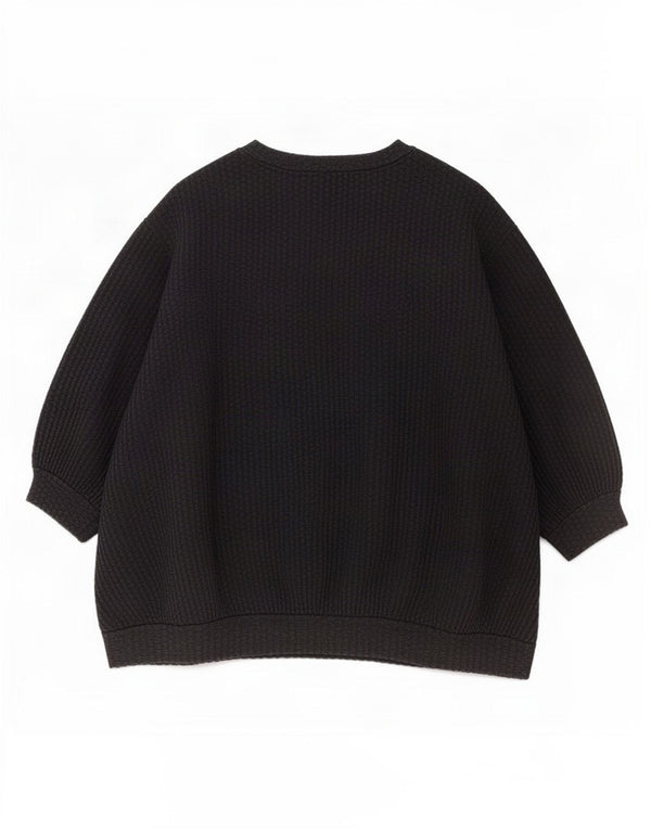 Pulover Cos pentru femei cu mâneci 3/4 supradimensionate cu gât de barcă UK 16 mare negru