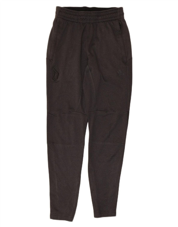 Pantaloni de trening ADIDAS pentru bărbați, gri mici, poliester color bloc