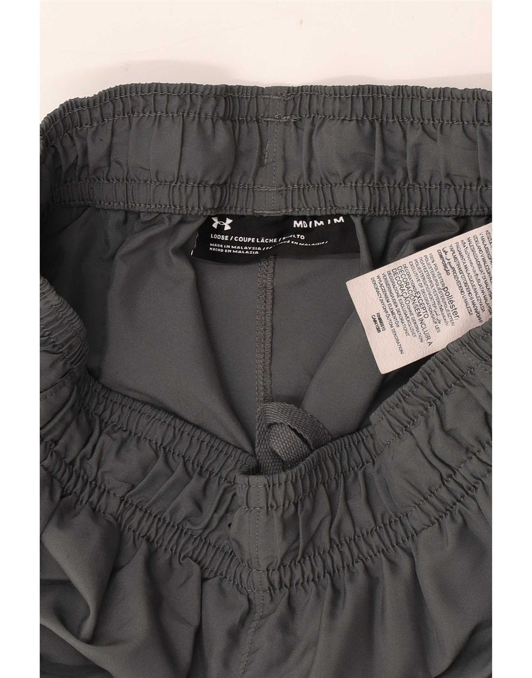 Pantaloni scurți sport grafic Under Armour pentru bărbați, poliester mediu gri