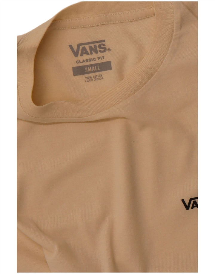 Tricou VANS Classic Fit pentru bărbați Top mic, bej, bumbac