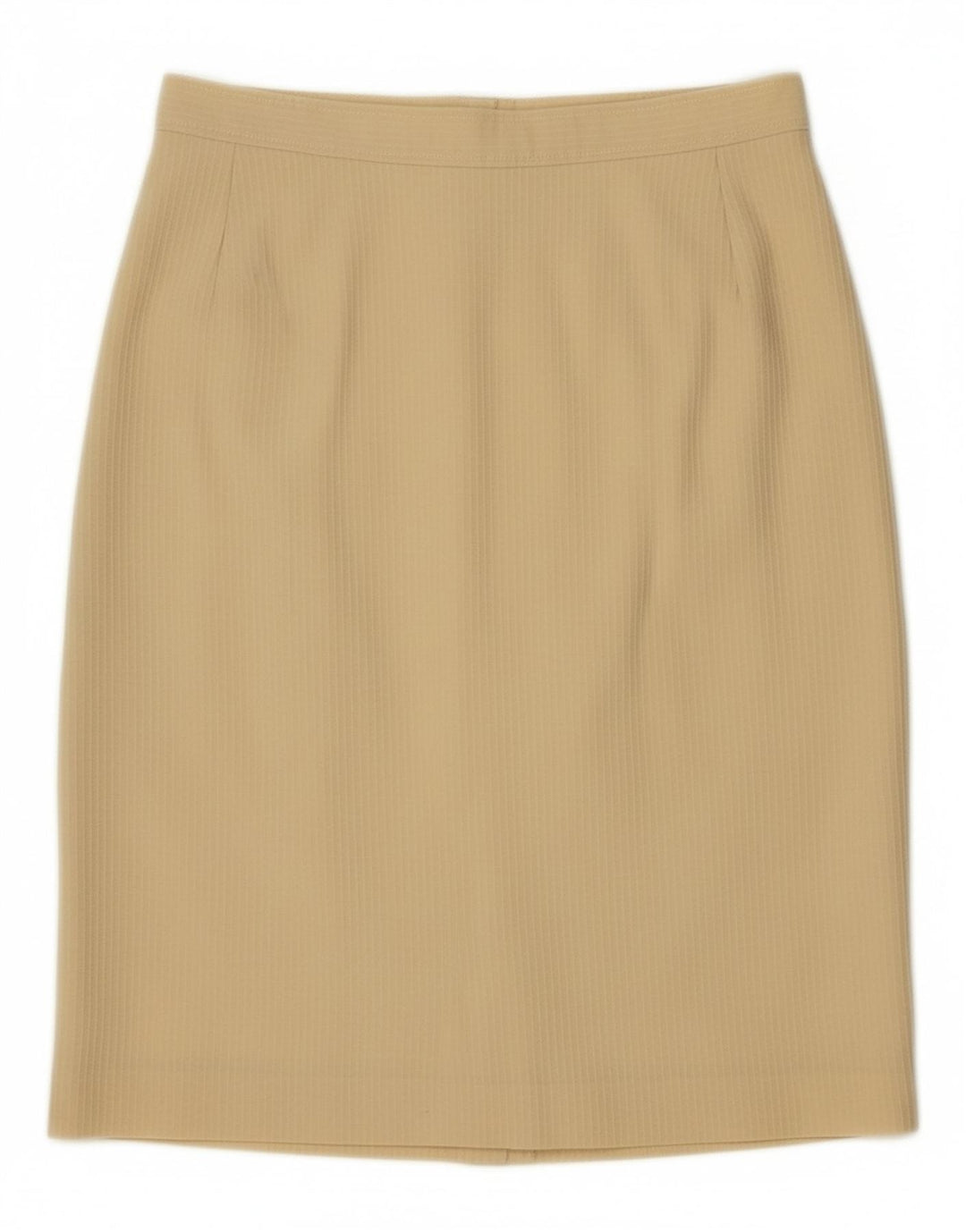 VINTAGE Womens Pencil Skirt W26 Small Beige