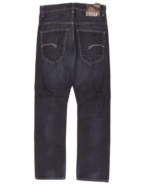 Blugi conici Morris G-Star pentru bărbați W30 L32 bumbac bleumarin