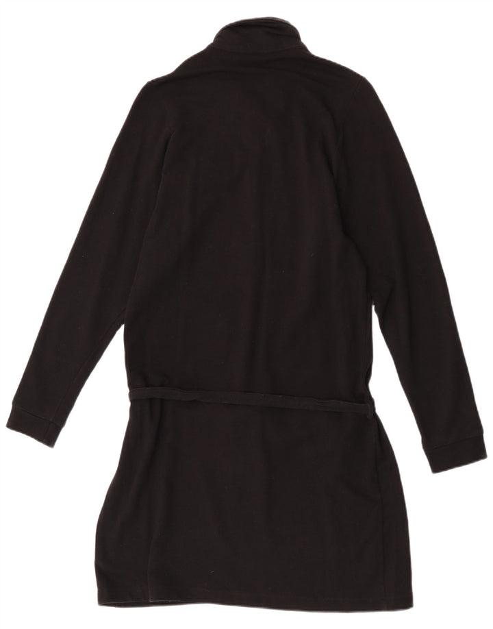Rochie polo cu mânecă lungă Lacoste pentru femei, mărimea 40, bumbac mediu negru