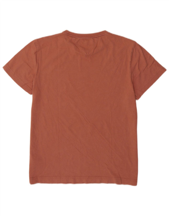 Tricou pentru bărbați Tommy Hilfiger Top din bumbac maro mediu