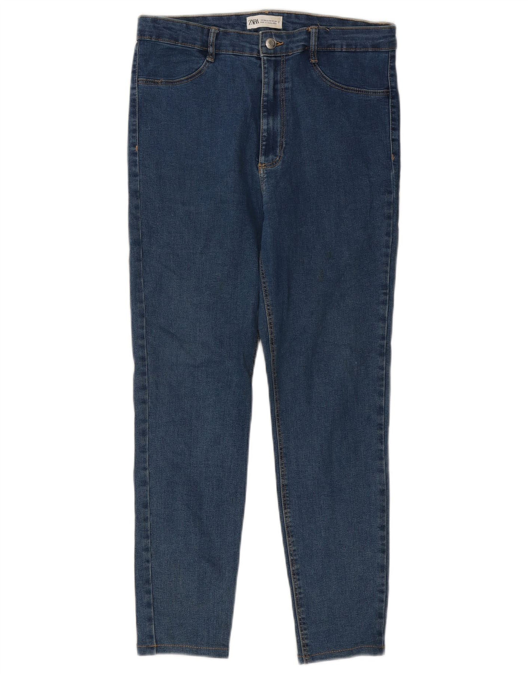 Blugi slim pentru femei Zara EU 44 XL W34 L25 Albastru