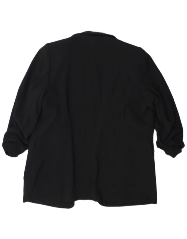 Jachetă pentru femei Marks & Spencer cu mâneci 3/4 deschise, UK 18 XL, negru