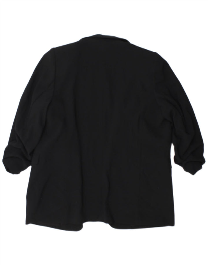 Jachetă pentru femei Marks & Spencer cu mâneci 3/4 deschise, UK 18 XL, negru