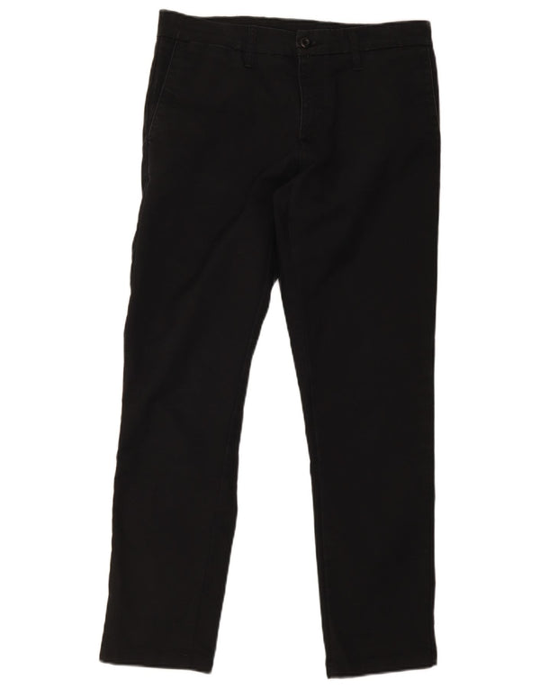 Pantaloni Carhartt Sid Straight Chino pentru bărbați W32 L30, bumbac negru