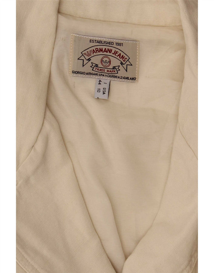 Jachetă Blazer pentru Damă Armani Jeans cu 3 nasturi IT 44 Medium White