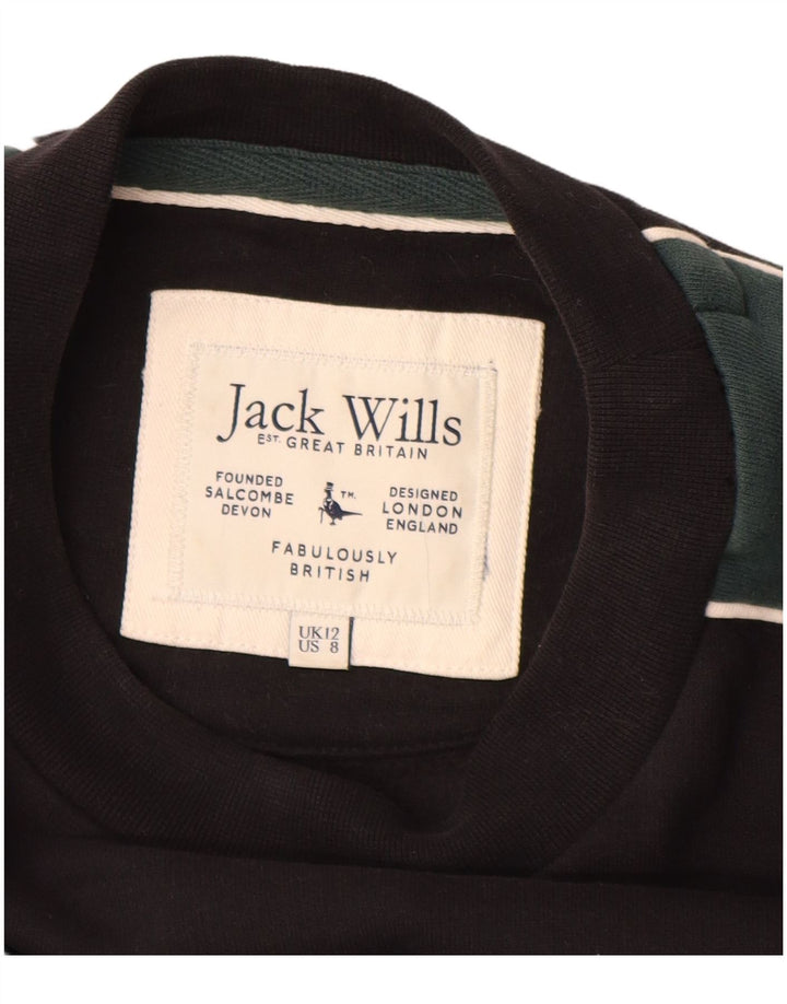 JACK WILLS Rochie cu pulover supradimensionat pentru femei UK 12 Medium Black