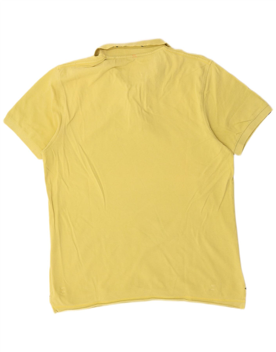 Tricou polo Sun68 pentru bărbați, bumbac galben 2XL