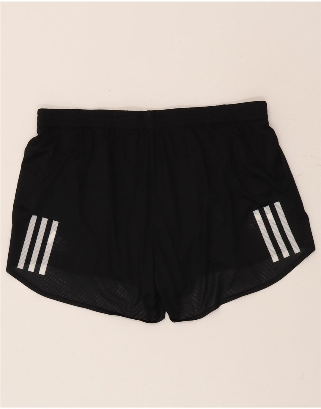 Pantaloni scurți sport grafic Adidas pentru femei UK 12/14 Poliester mediu negru