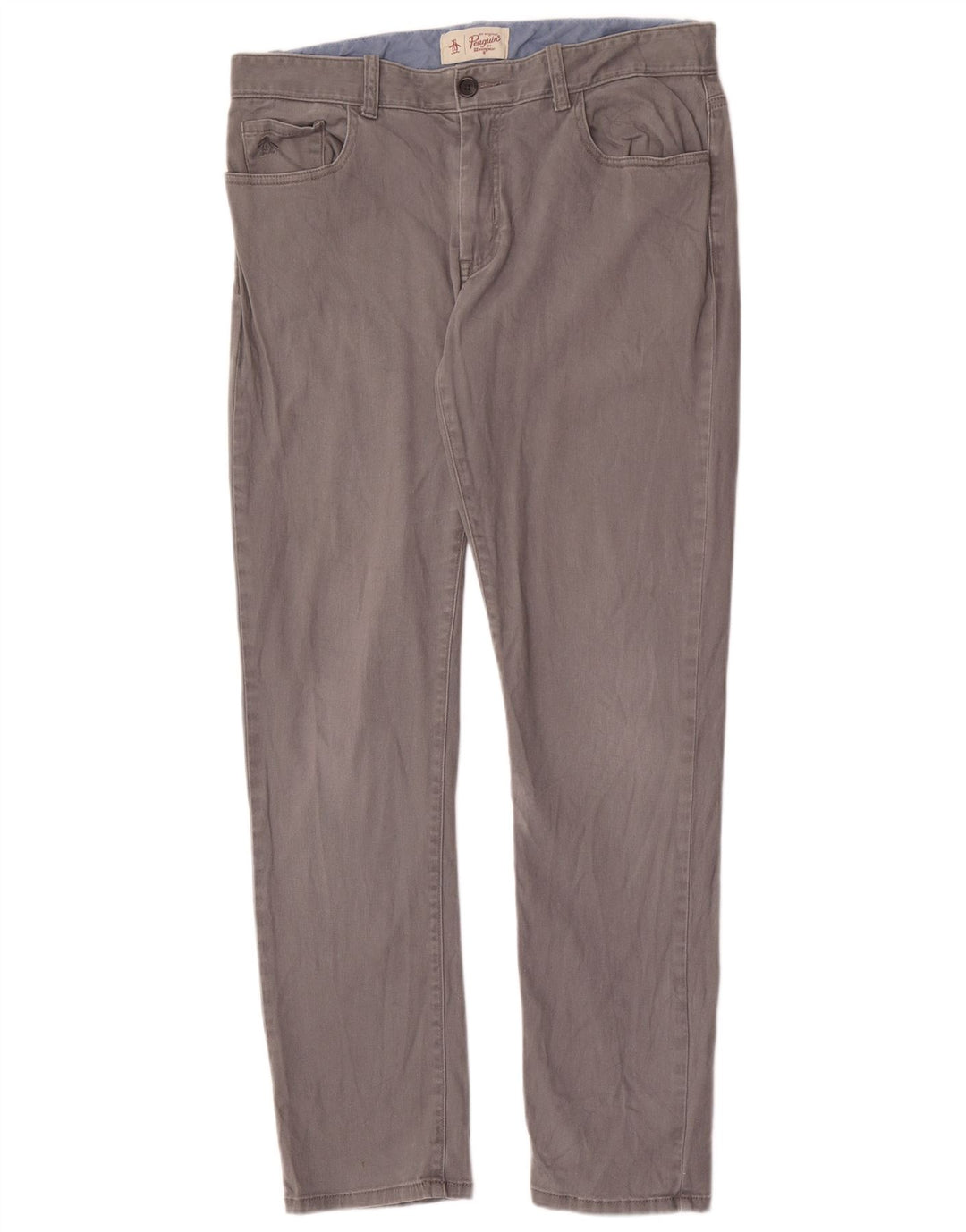 Pantaloni casual slim pentru bărbați Penguin W33 L32 gri