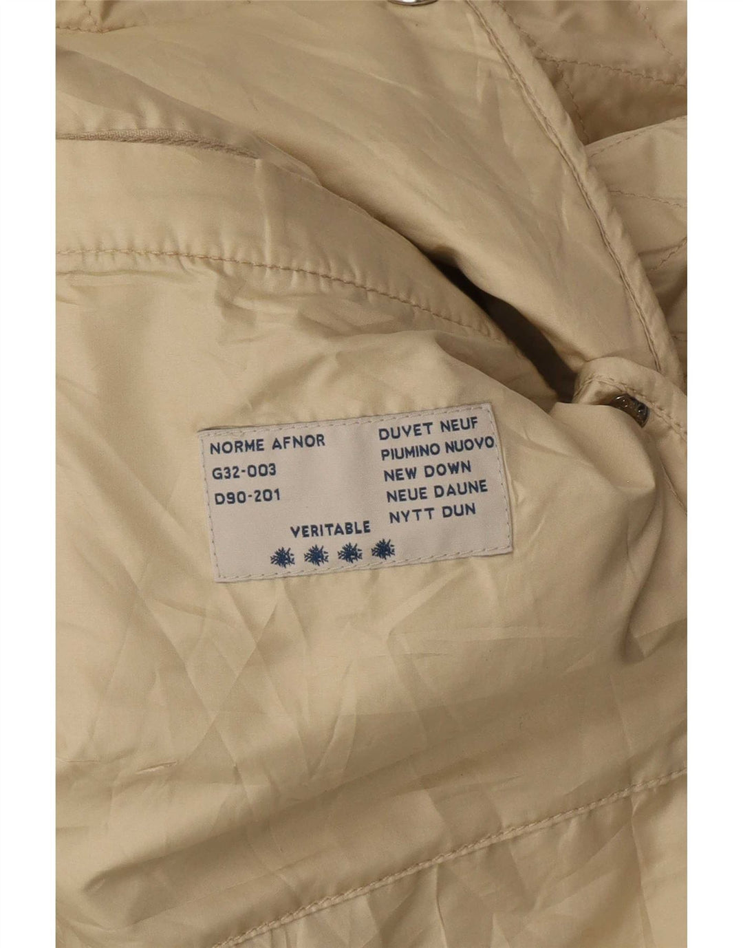Jachetă matlasată Moncler pentru femei Mărimea 4 XL Bej
