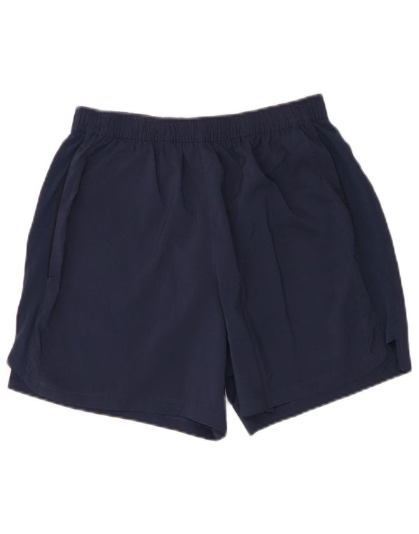 New Balance Mens Sport Shorts Small  Navy Blue Polyester