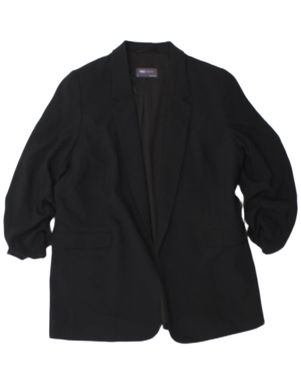 Jachetă pentru femei Marks & Spencer cu mâneci 3/4 deschise, UK 18 XL, negru
