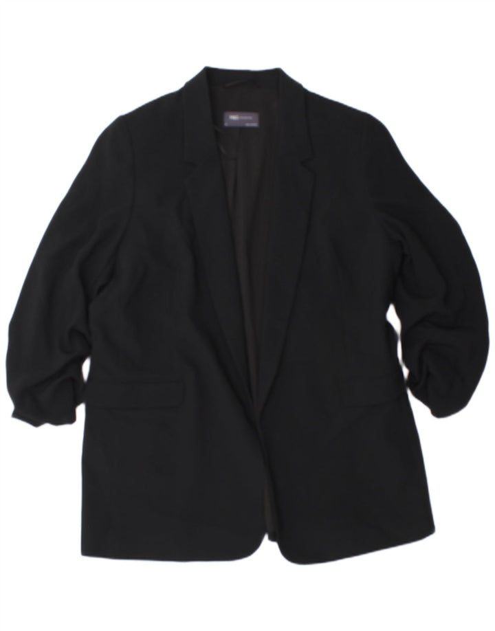 Jachetă pentru femei Marks & Spencer cu mâneci 3/4 deschise, UK 18 XL, negru
