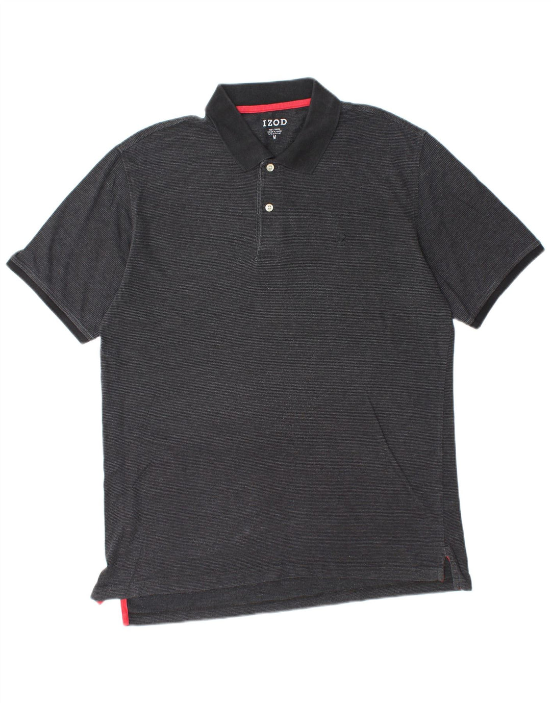 Tricou polo IZOD pentru bărbați, bumbac mediu negru