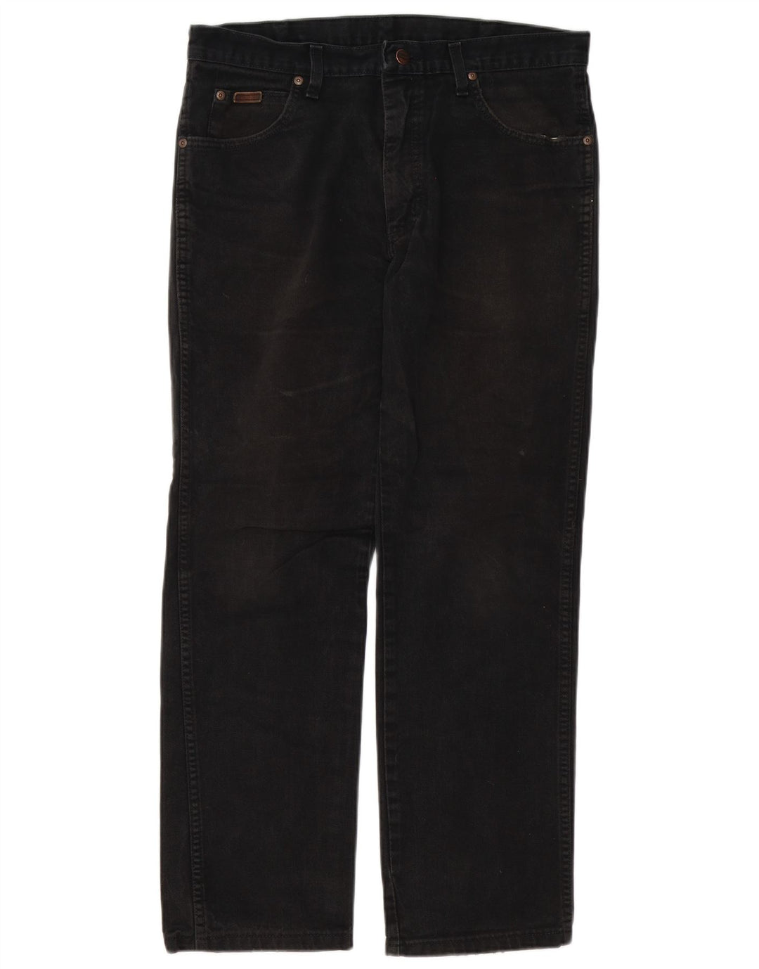 Blugi drepte pentru bărbați Wrangler Texas W34 L27 bumbac negru