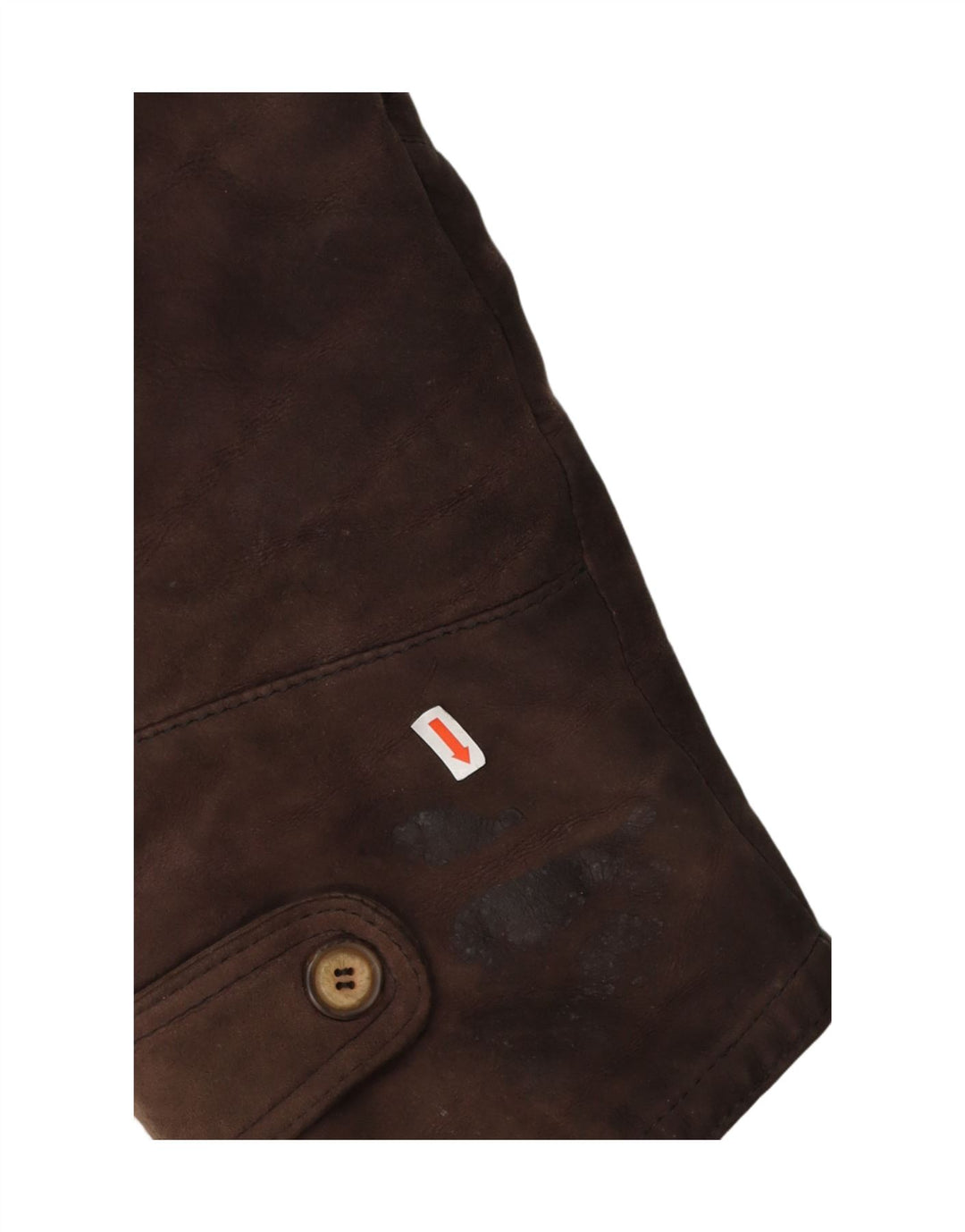 VINTAGE Mens Shearling Jacket IT 50 Large Brown Shearling Vintage Vintage and Second-Hand Vintage from Messina Hembry 