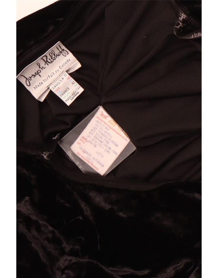 JOSEPH RIBKOFF Fusta trompeta din velur pentru femei UK 14 Large W30 Poliester negru