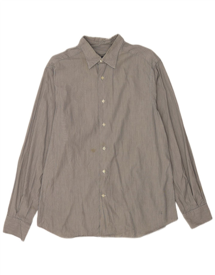 Cămașă Massimo Dutti pentru bărbați, XL, cu dungi gri, bumbac