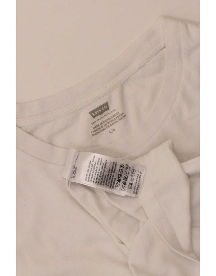 Tricou pentru femei Levi's Top UK 16 Large White Bumbac