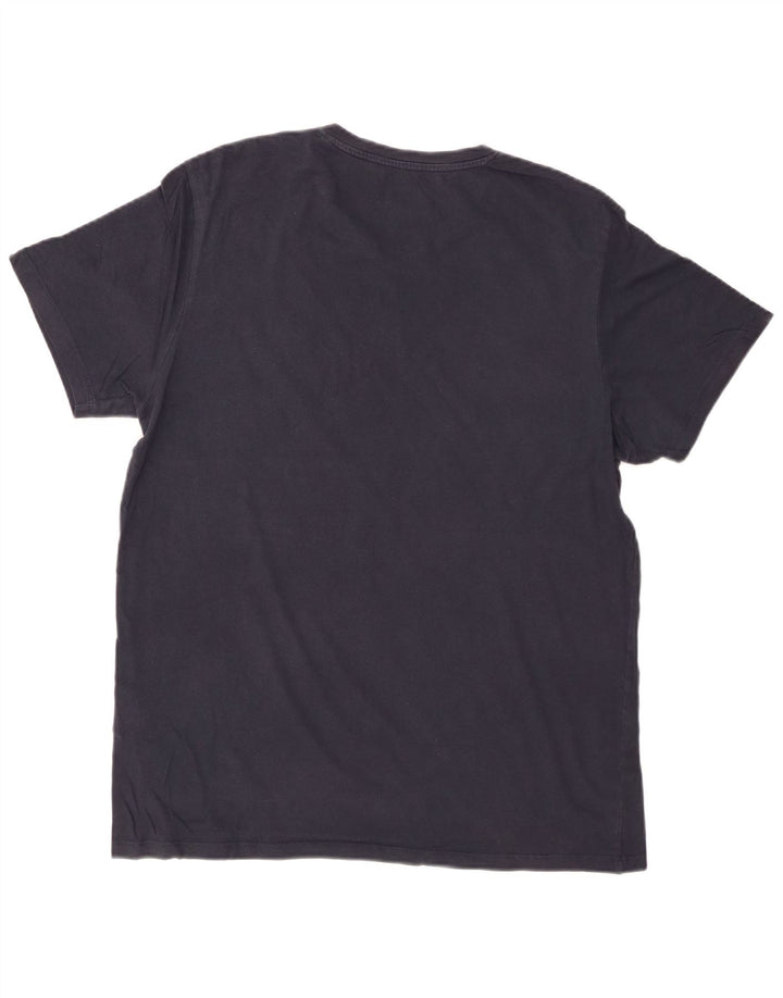 Tricou grafic pentru bărbați JACK & JONES Top XL Bumbac bleumarin