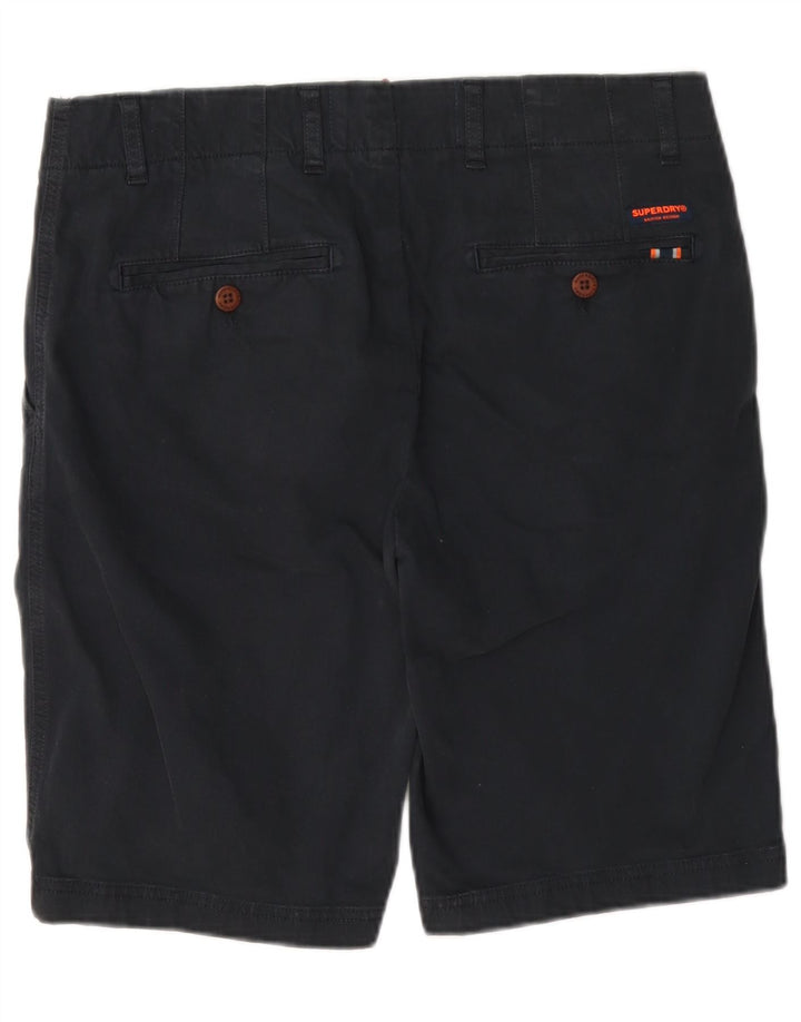 Pantaloni scurți chino pentru bărbați Superdry W32, bumbac, albastru bleumarin mediu