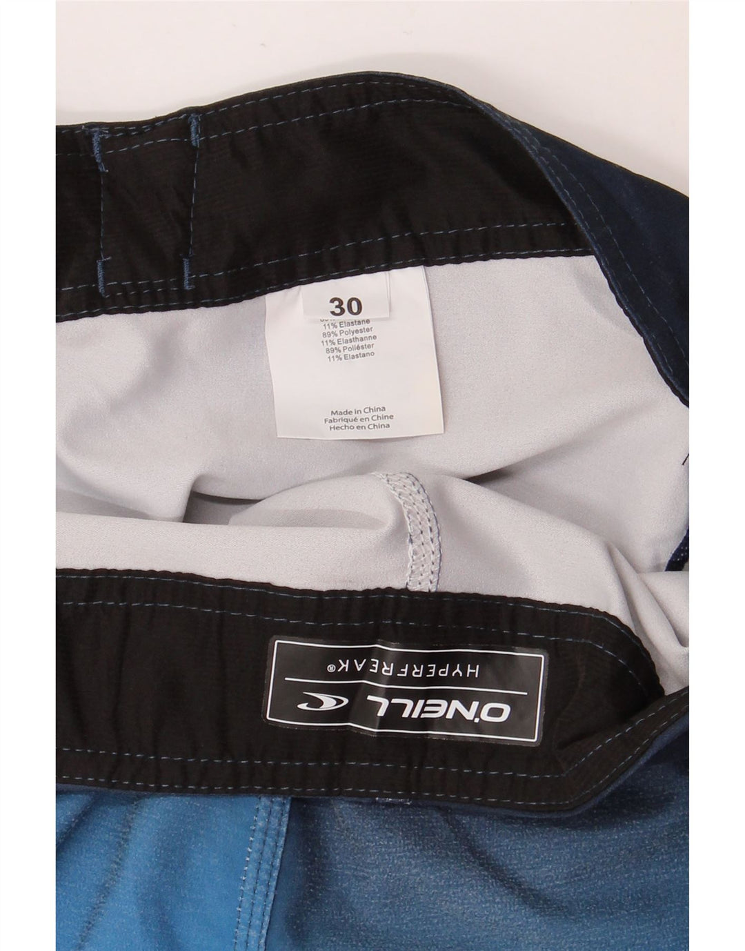 Pantaloni scurți de înot O'NEILL pentru bărbați, medii, albastru, poliester color bloc