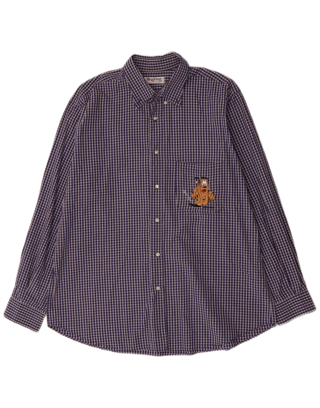 Cămașă pentru bărbați VINTAGE 2XL bleumarin Vichy